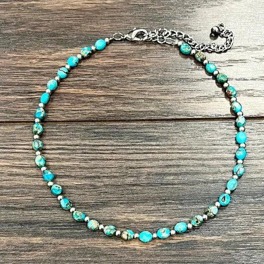 16" Faux Navajo Gemstone Necklace