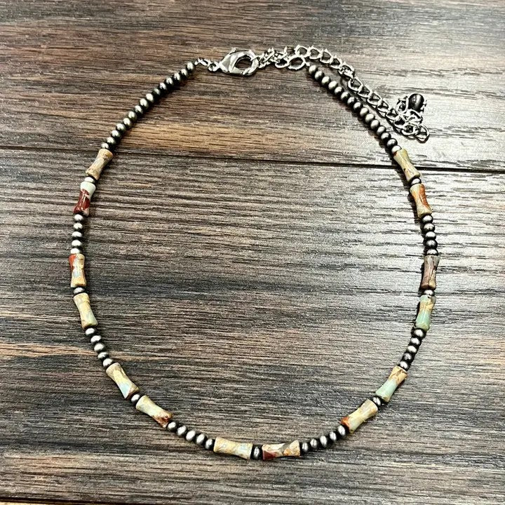 16" 12mm Gemstone Necklace