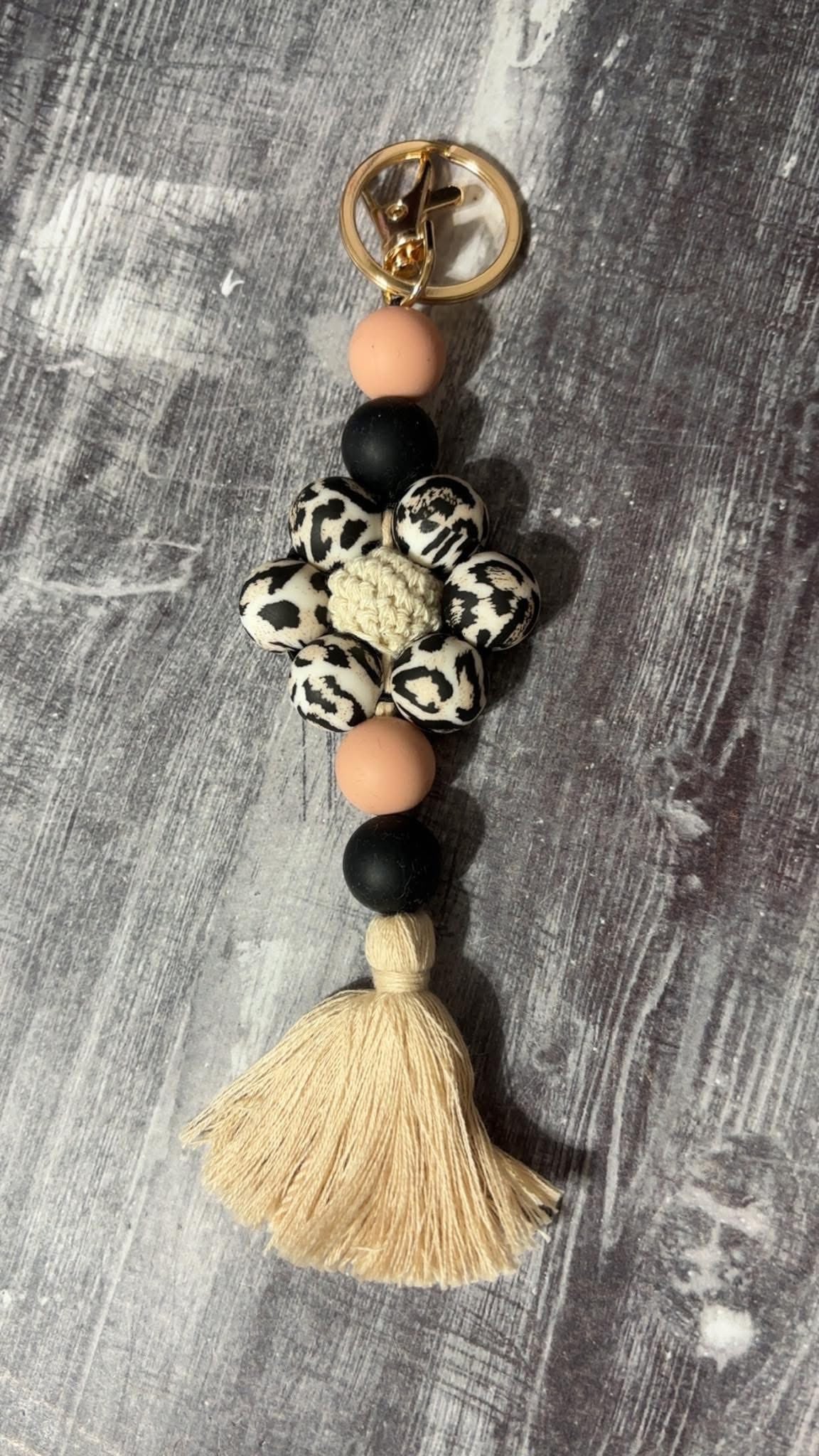 Flower Silicone Keychain