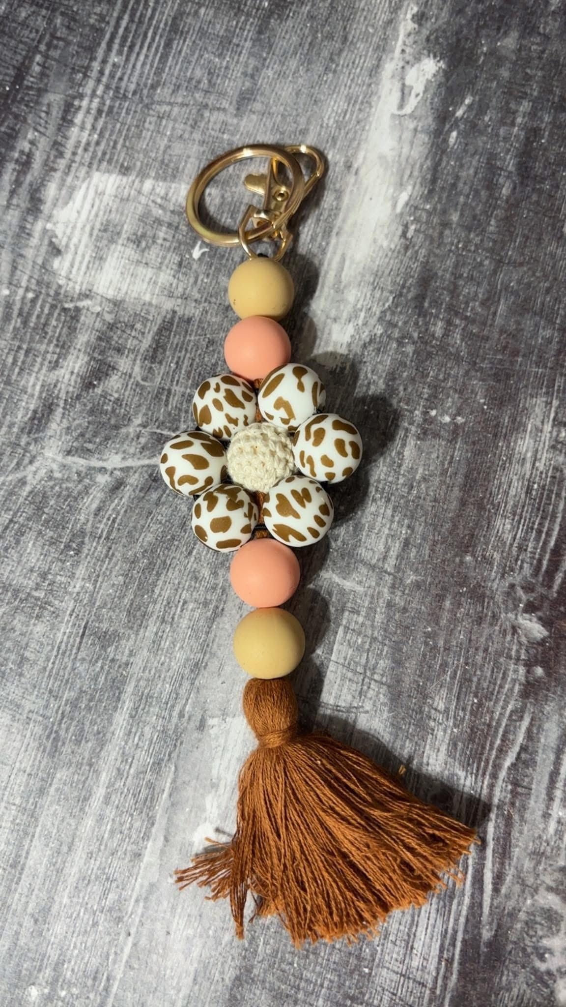 Flower Silicone Keychain