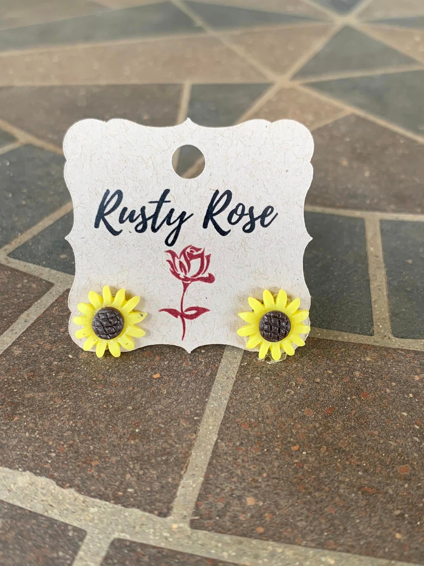 Sunflower Stud Earring