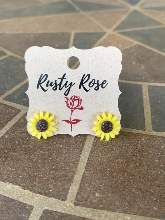Sunflower Stud Earring